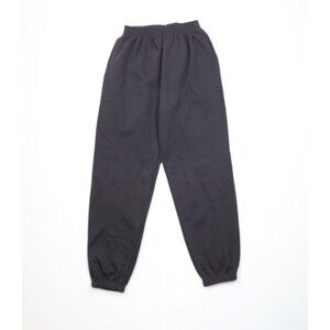Deadstock Vintage 90s USA Olympics Womens Medium Blank Sweatpants Joggers Black
